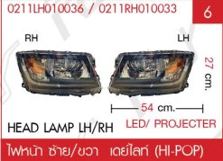 ไฟหน้า ซ้าย/ขวา แบบที่ 2 LED/PROJECTOR