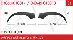 พลาสติกบังโคลนข้าง ซ้าย/ขวา