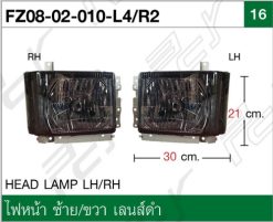 ไฟหน้า ซ้าย-ขวา เลนส์ดำ