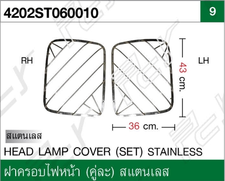ฝาครอบไฟหน้า (คู่ละ) DECA 360/300/240