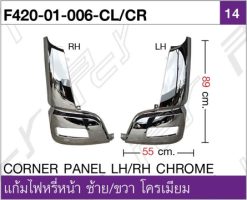แก้มไฟหรี่หน้า ซ้าย-ขวา โครเมียม