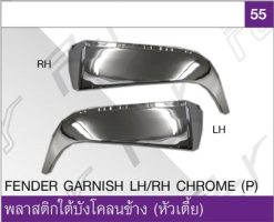 พลาสติกใต้บังโคลนข้าง ซ้าย/ขวา โครเมียม (หัวเตี้ย)