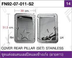 ชุดแต่งสแตนเลสปิดแผงข้างเก๋ง (ลายดาว)