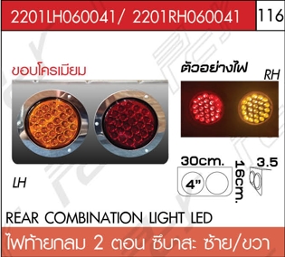 ไฟท้ายกลม 2 ตอน ซ้าย-ขวา ซึบาสะ