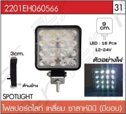 ไฟสปอร์ตไลท์ เหลี่ยม ซาลาห์มินิ (มีขอบ)