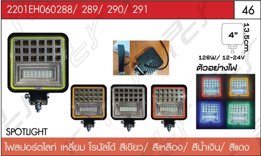 ไฟสปอร์ตไลท์ โรนัลโด้ สีเขียว/สีเหลือง/สีน้ำเงิน/สีแดง