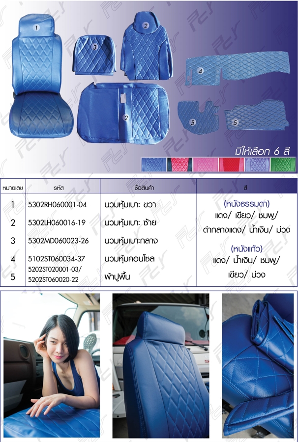 นวมหุ้มเบาะ NPR-NKR